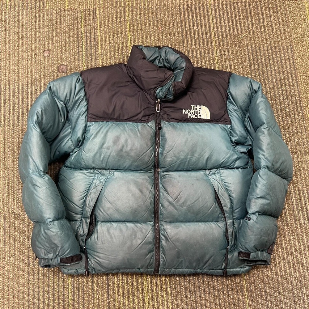 Vintage The North Face Puffer Jacket Women's Small Green 1990s